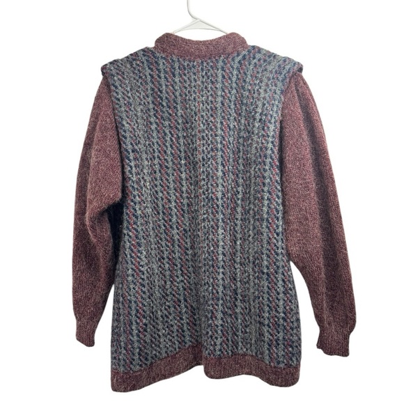 Vintage Sinfully Original Lin Oglesby Sweater Open cardigan OOAK Mohair Medium - Picture 2 of 6